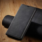 Phone Case | Premium Leather Magnetic Flip Cover & Card Slots