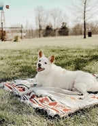 Picnic Blanket | Reversible Boho Jacquard Cotton Blend, Machine Washable