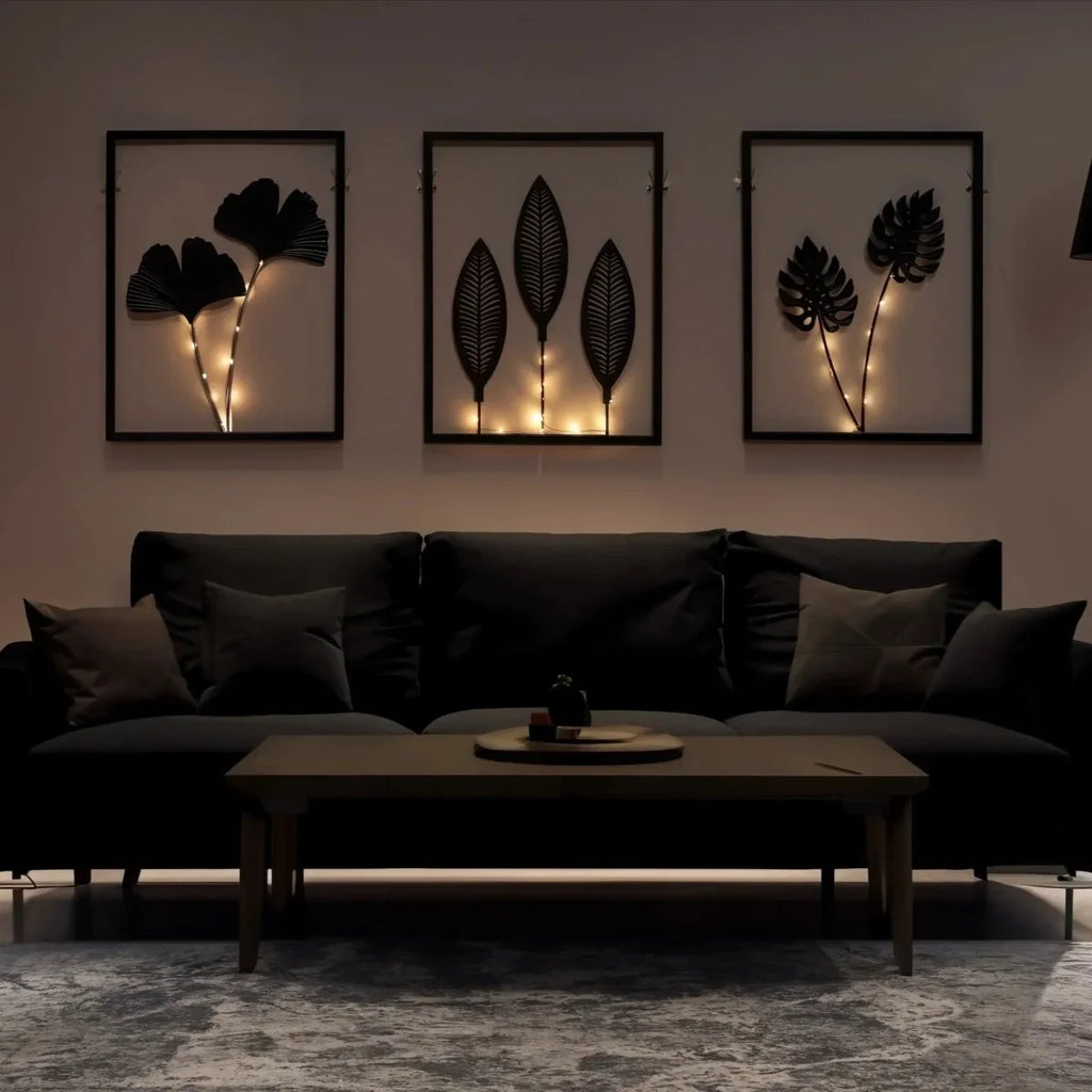 Picture Frame Lamp Set | Color-Changing LED & Battery-Powered | Set of 3