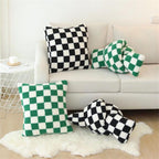 Pillowcase | Plush Fleece & Checkered Jacquard | Eco-Friendly Blend