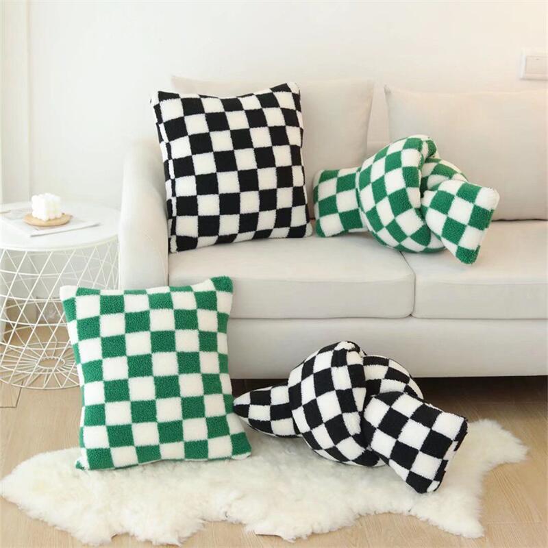 Pillowcase | Plush Fleece & Checkered Jacquard | Eco-Friendly Blend