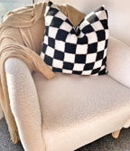 Pillowcase | Plush Fleece & Checkered Jacquard | Eco-Friendly Blend