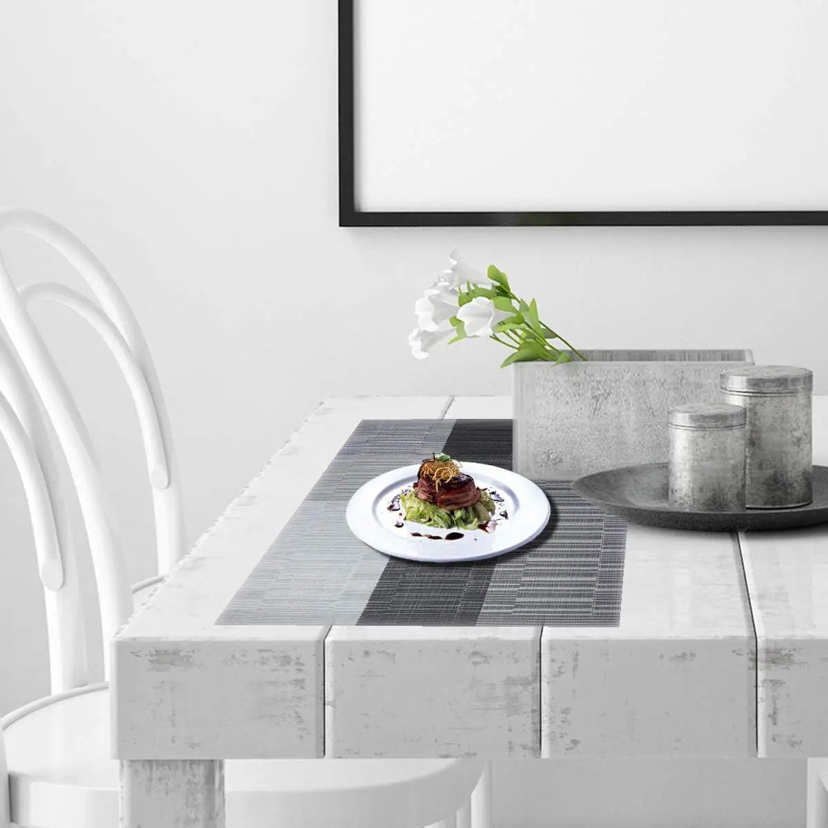 Placemats | Heat-Resistant Vinyl & Non-Slip | Set of 4