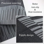 Placemats | Heat-Resistant Vinyl & Non-Slip | Set of 4