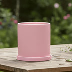 Plant Pot | Matte Glazed Ceramic & Matching Saucer | Sizes S–L