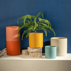 Plant Pot | Matte Glazed Ceramic & Matching Saucer | Sizes S–L