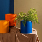 Plant Pot | Matte Glazed Ceramic & Matching Saucer | Sizes S–L