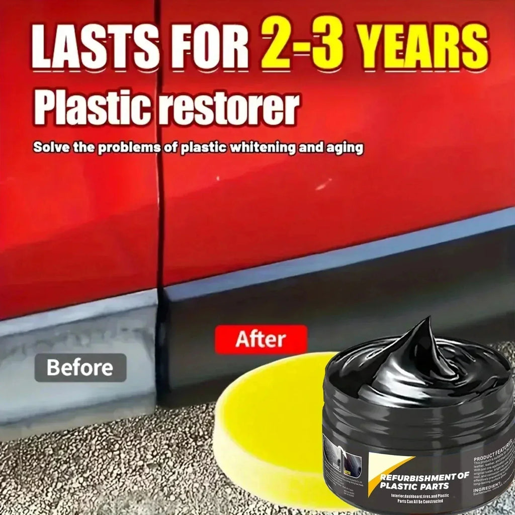 Polishing Wax | Plastic & Rubber Care & Non-Sticky Finish | 50 g Jar