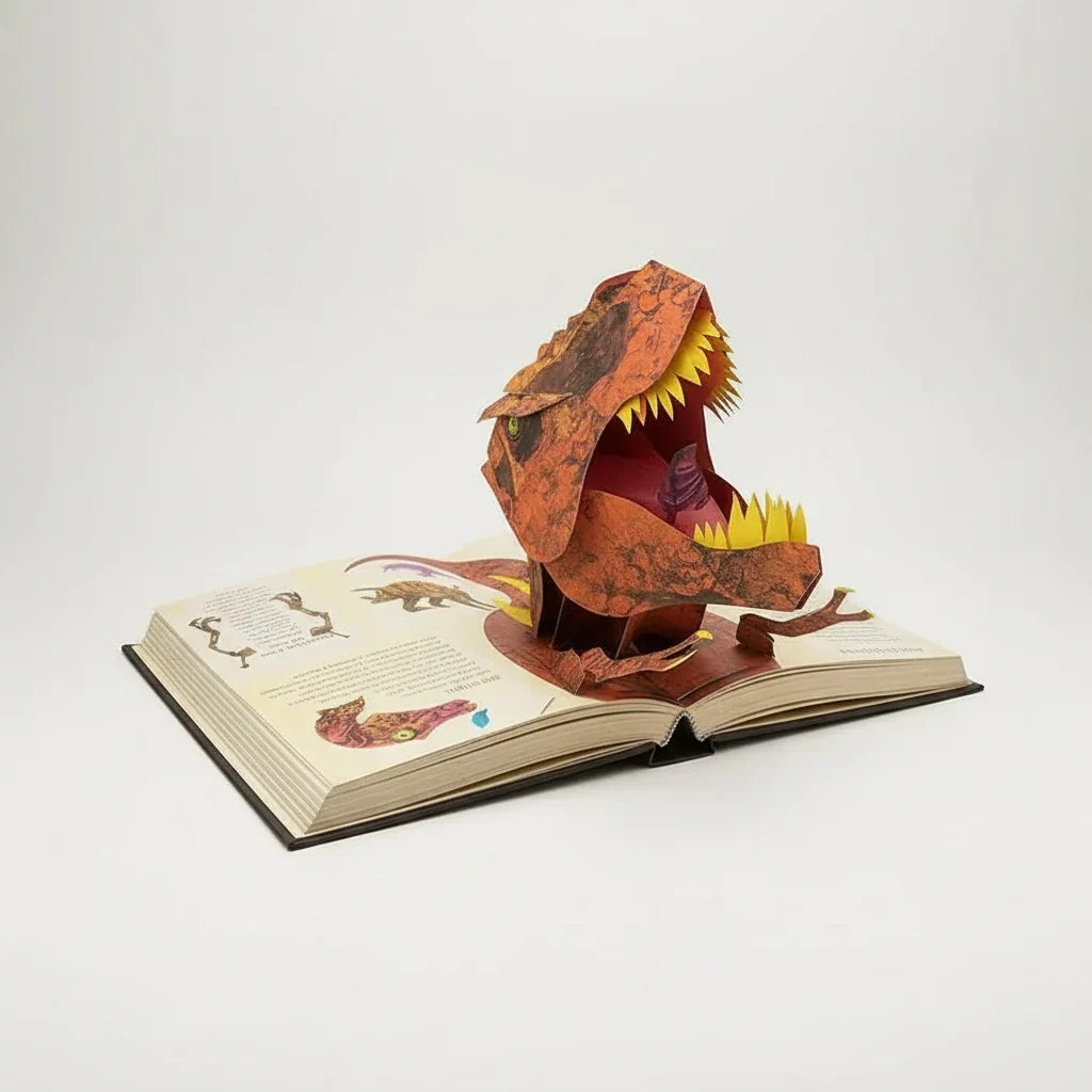 Pop-Up Book | Interactive 3D Dinosaur Scenes & Durable Pages