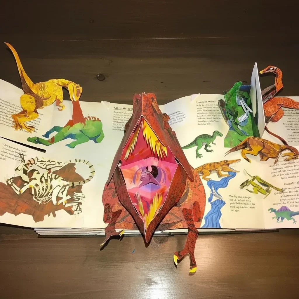 Pop-Up Book | Interactive 3D Dinosaur Scenes & Durable Pages