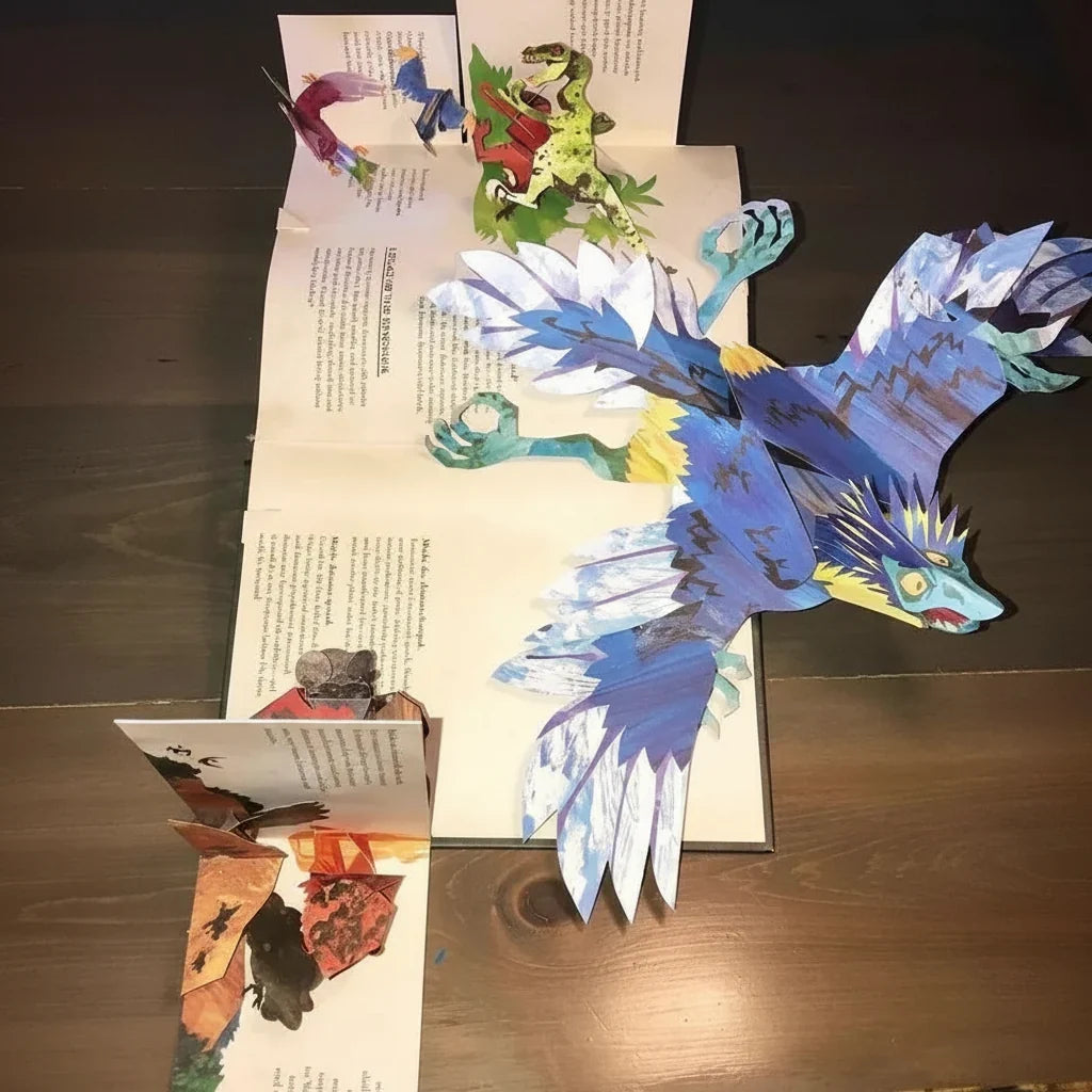 Pop-Up Book | Interactive 3D Dinosaur Scenes & Durable Pages