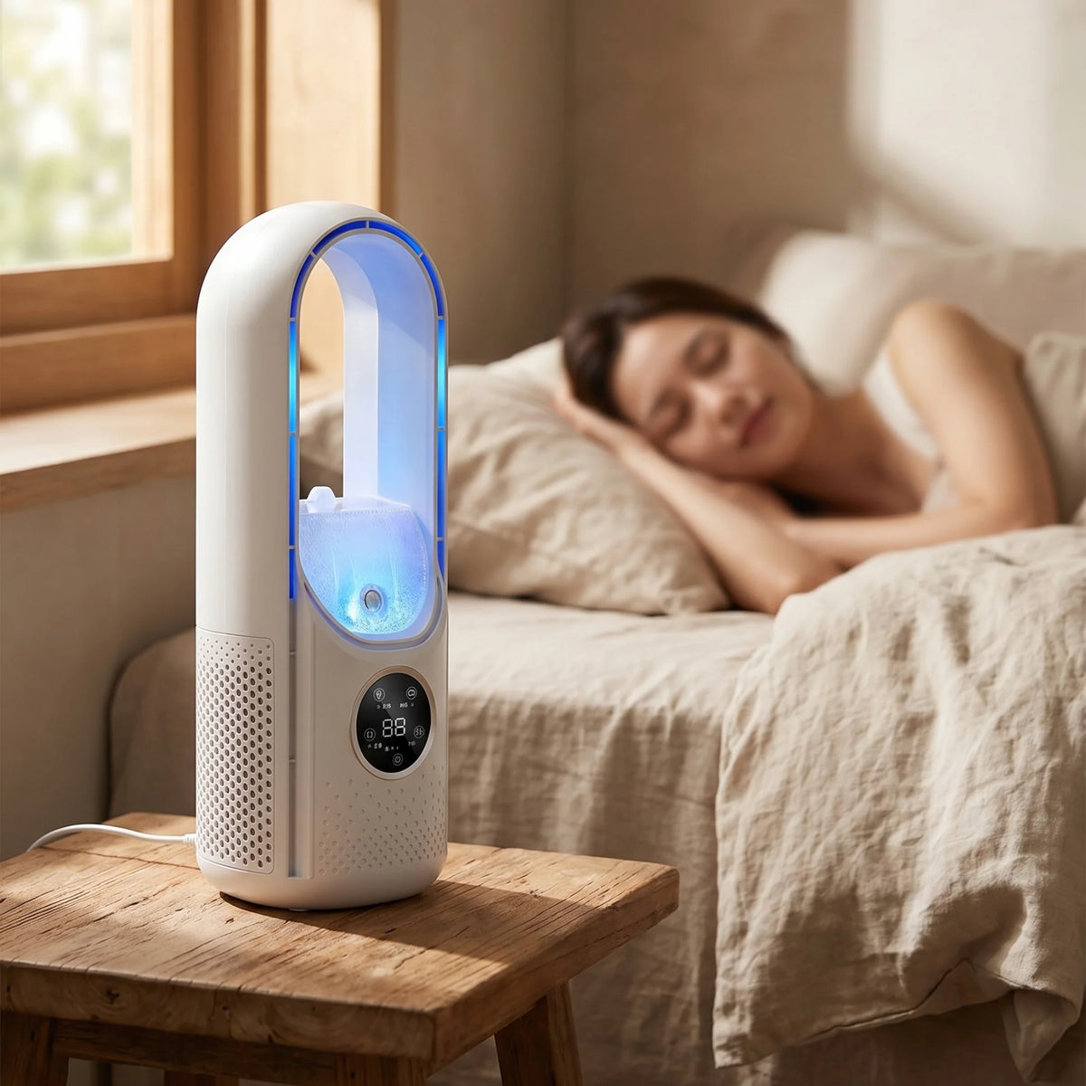 Portable Air Conditioner | Bladeless & Ultra-Quiet USB-Powered