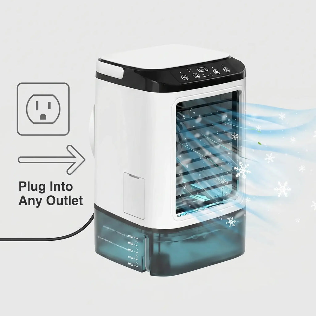 Portable Air Conditioner | Ultrasonic Cooling & 3-Speed | Up To 15 m²