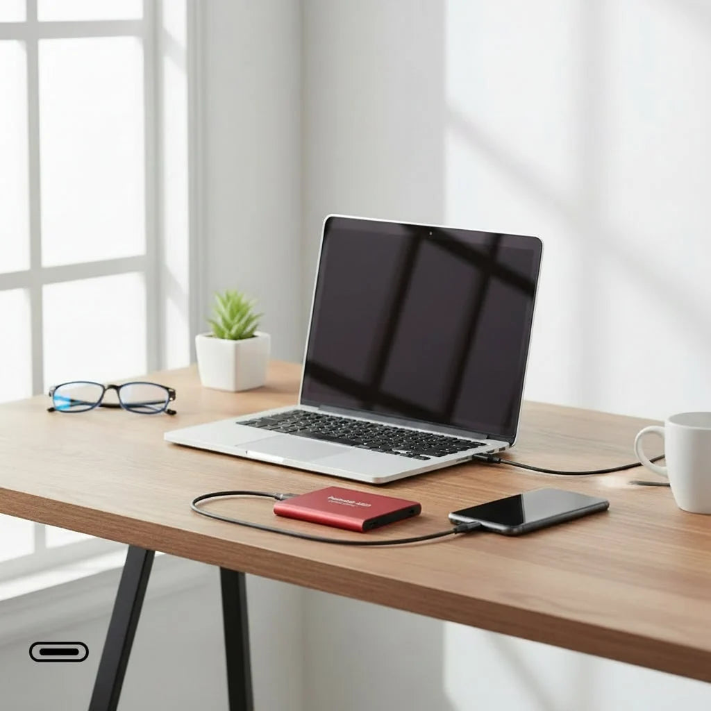 Portable SSD with Aluminum Housing