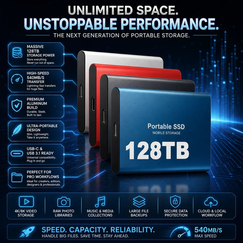 Portable SSD with Aluminum Housing