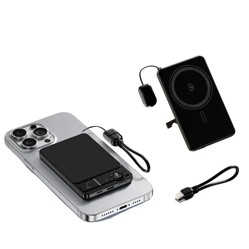 Power Bank | Magnetic 3-in-1 Wireless 15W Foldable Stand | 5000/10000 mAh
