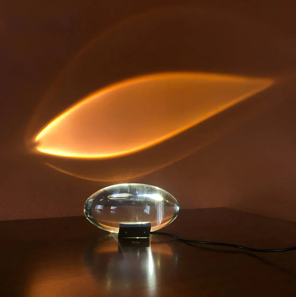 Prism Projection Light | Cut Crystal Lens & USB-Powered
