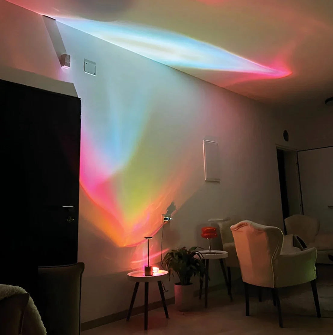 Prism Projection Light | Cut Crystal Lens & USB-Powered