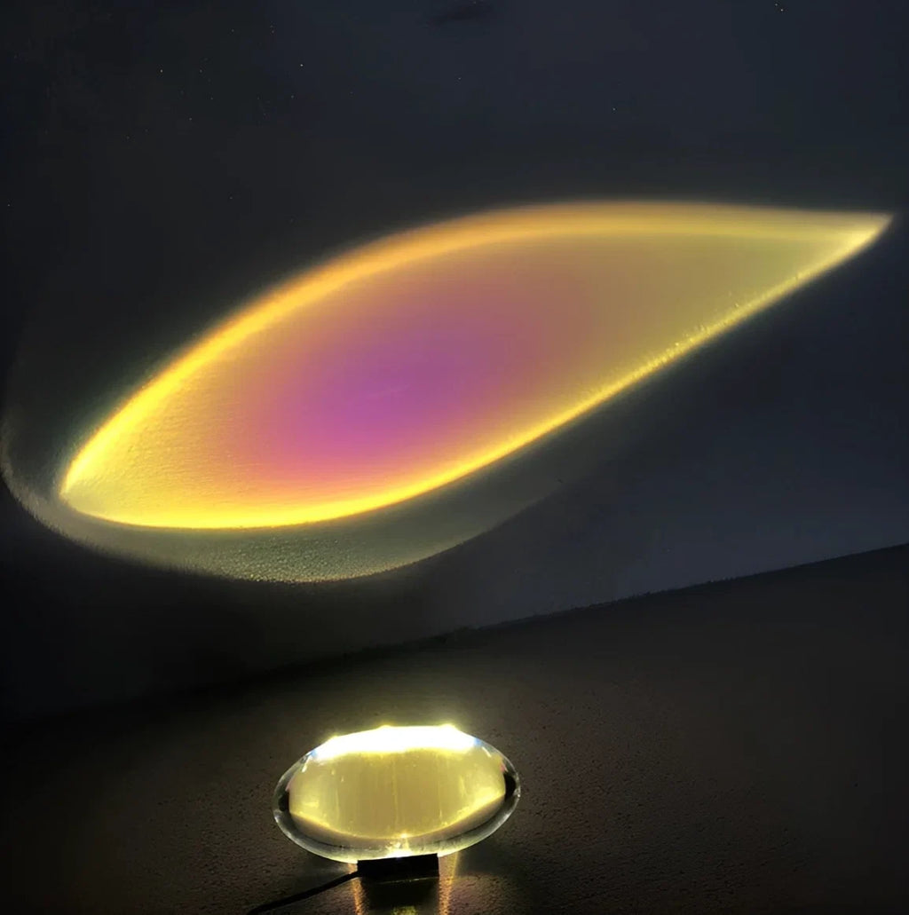 Prism Projection Light | Cut Crystal Lens & USB-Powered
