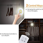 Puck Light | Tap & Remote Control | Rotatable Cover