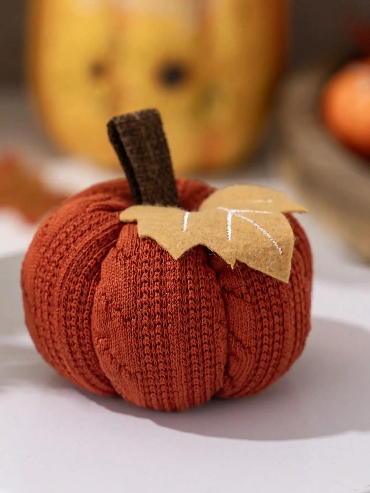 Pumpkin Decoration | Knit Fabric & Multifunctional | Small