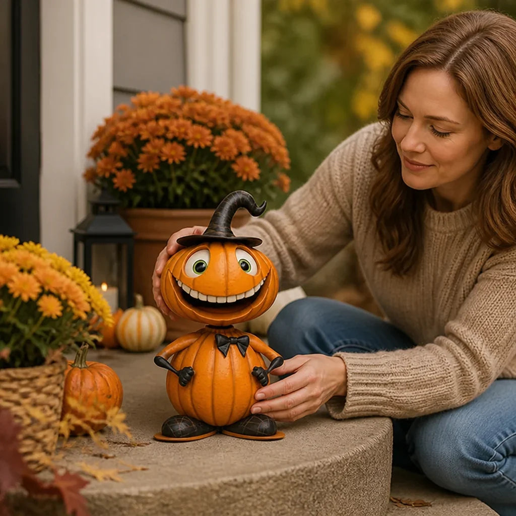 Pumpkin Figurine | Weather-Resistant Resin & Colorfast | 20–38 cm