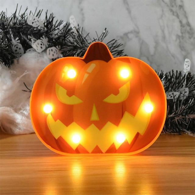Pumpkin Night Light | Warm White LED & Battery-Operated | Wall-Mountable