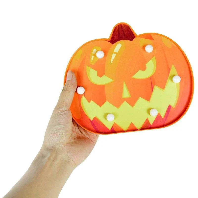 Pumpkin Night Light | Warm White LED & Battery-Operated | Wall-Mountable