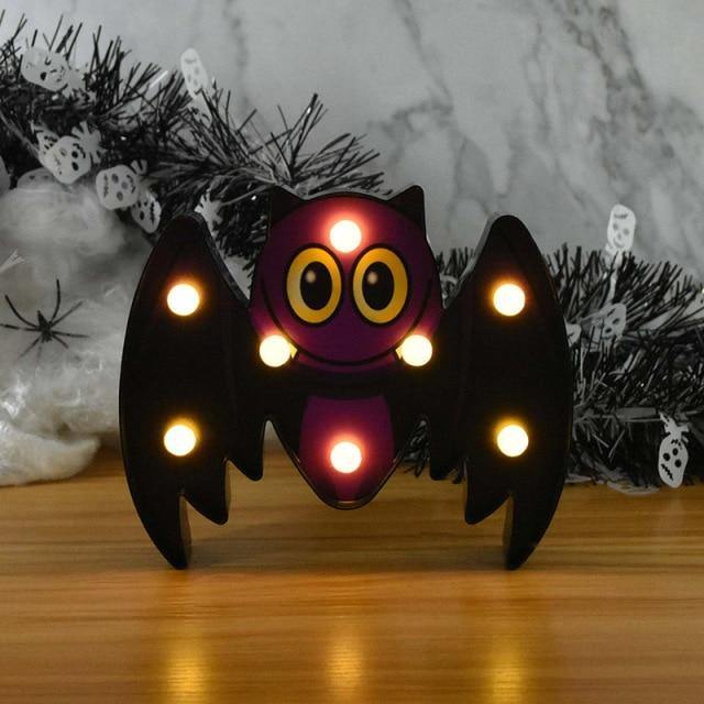 Pumpkin Night Light | Warm White LED & Battery-Operated | Wall-Mountable