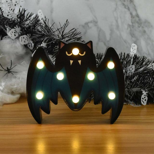 Pumpkin Night Light | Warm White LED & Battery-Operated | Wall-Mountable
