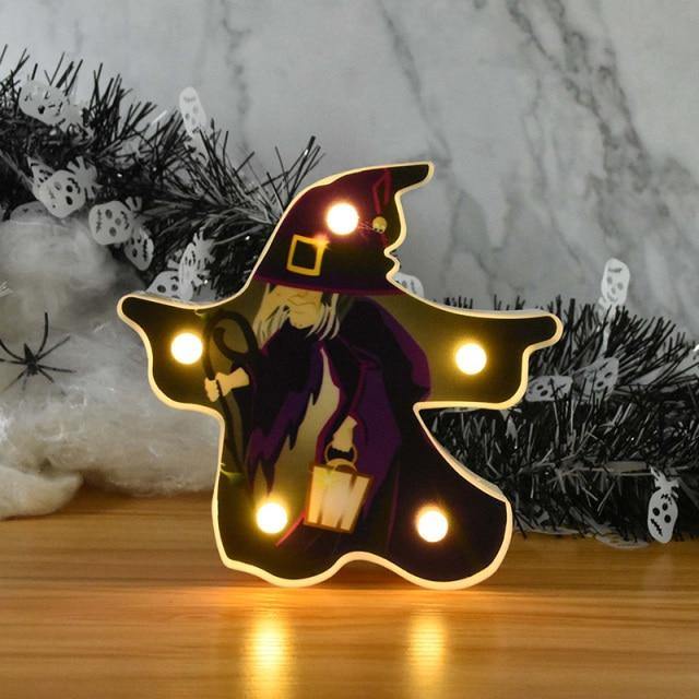 Pumpkin Night Light | Warm White LED & Battery-Operated | Wall-Mountable