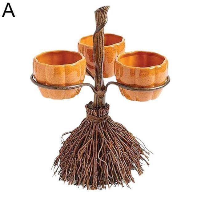 Pumpkin Snack Bowl | Festive Halloween Resin & Iron | Set of 3/4/6