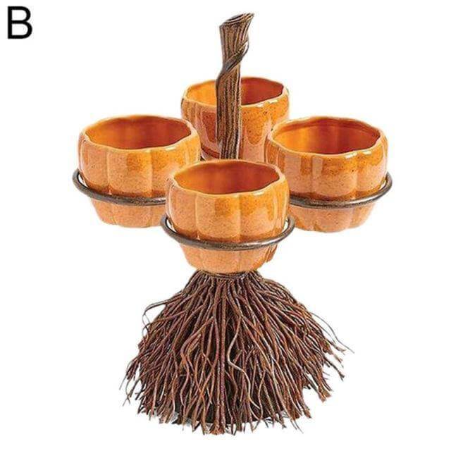 Pumpkin Snack Bowl | Festive Halloween Resin & Iron | Set of 3/4/6