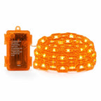 Pumpkin String Lights | Rechargeable Battery & Weatherproof | 2 m