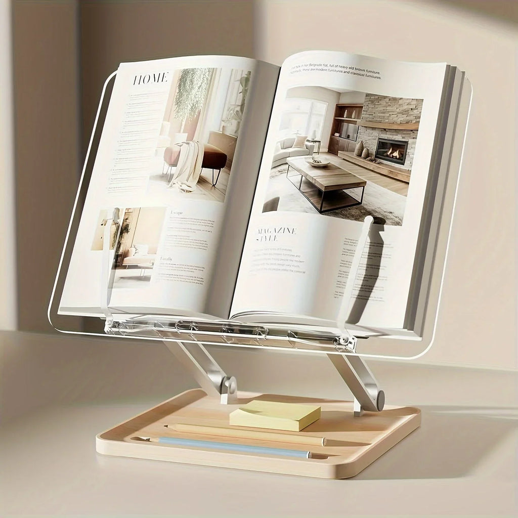 Reading Stand | Adjustable Angle & Clear Acrylic