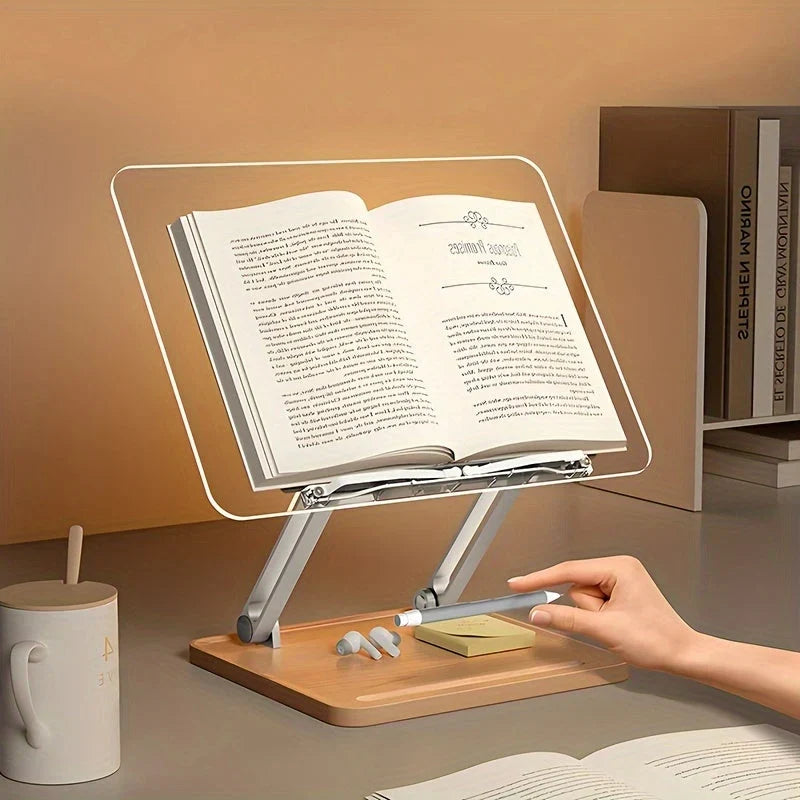 Reading Stand | Adjustable Angle & Clear Acrylic