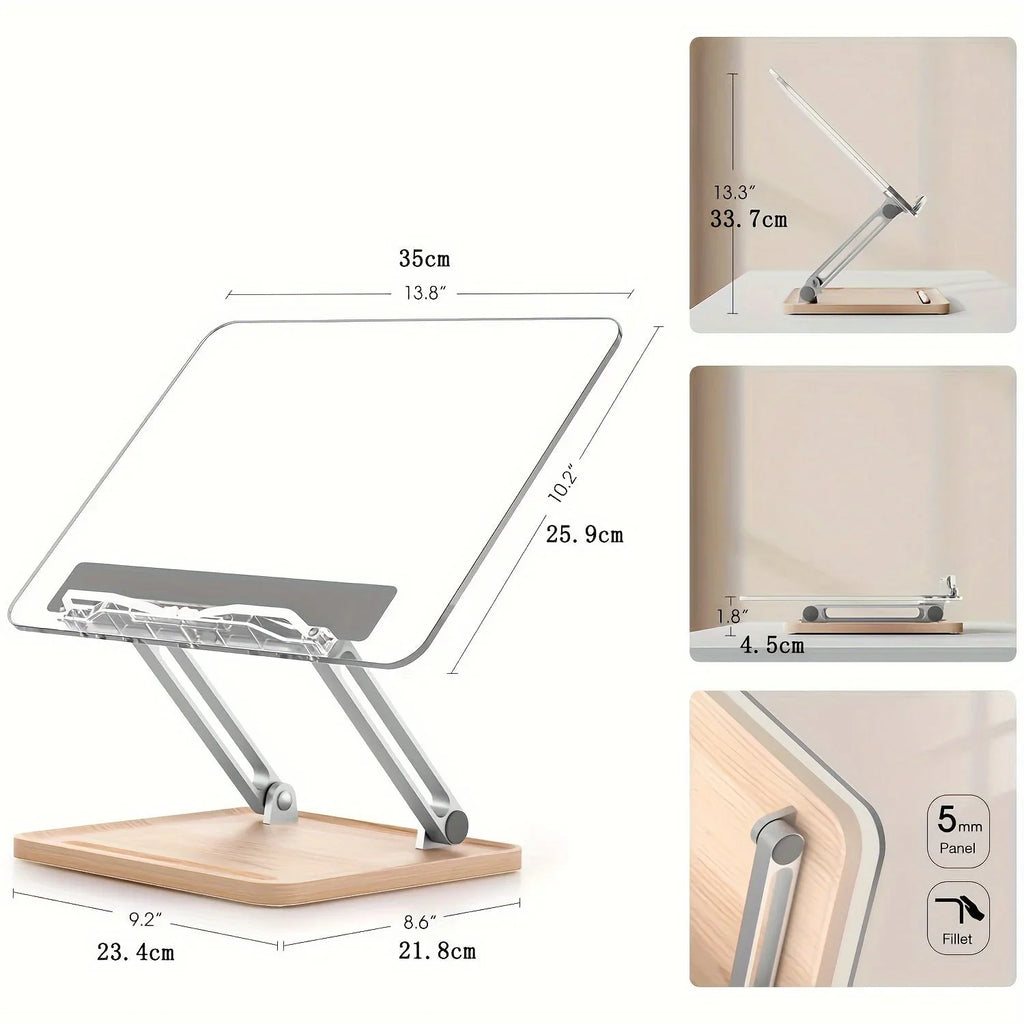Reading Stand | Adjustable Angle & Clear Acrylic