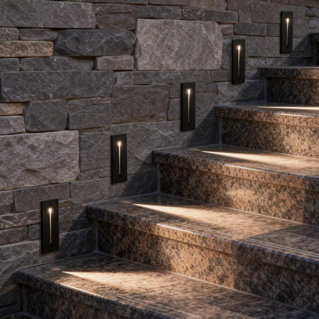 Recessed Step Light | Die-Cast Aluminum & IP65 Waterproof | 10 & 20 cm