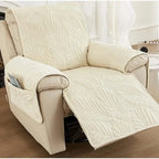 Recliner Cover | Leaf Pattern Soft Microfiber & Non-Slip | 61 × 225 cm