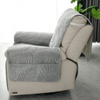 Recliner Cover | Leaf Pattern Soft Microfiber & Non-Slip | 61 × 225 cm