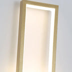 Rectangular Wall Light | Integrated LED & Gold Metal Finish | 30 x 45 cm