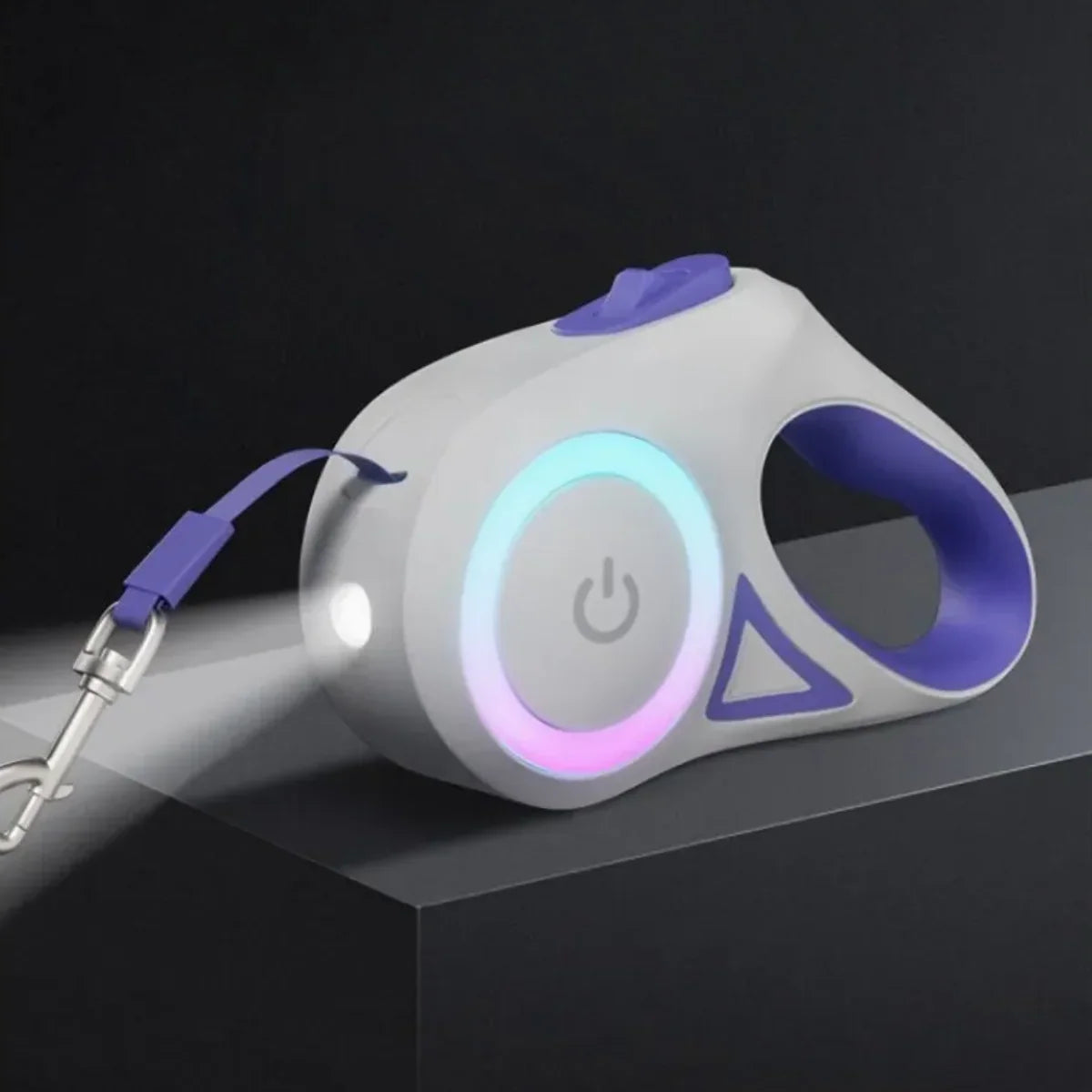 Retractable Dog Leash | LED Light & USB Rechargeable | Up to 30 kg