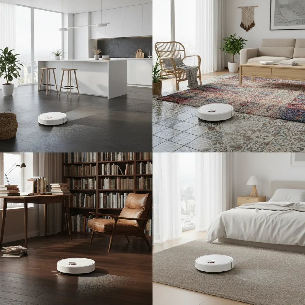 Robot Vacuum Cleaner | Vacuum & Mop With Intelligent Mapping | 5.5 cm Slim Design