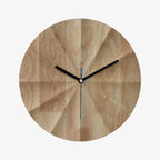 Round Wall Clock | Silent Movement & Wood Frame