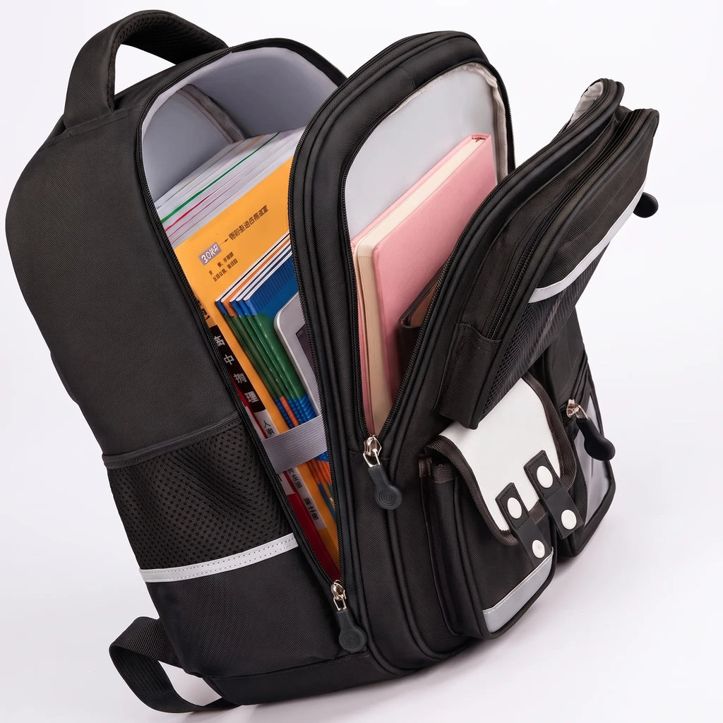 School Backpack | Capybara Design & Multiple Compartments | S & L Sizes