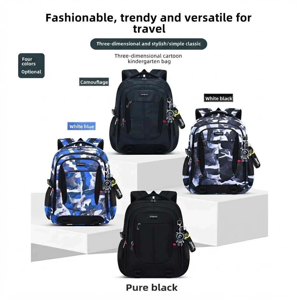 School Backpack | Padded Laptop Pocket & Multiple Compartments | Sizes M-L