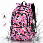 School Backpack Set | Water-Repellent Polyester, Laptop Compartment & Padded Straps | 3-Piece
