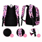 School Backpack Set | Water-Repellent Polyester, Laptop Compartment & Padded Straps | 3-Piece
