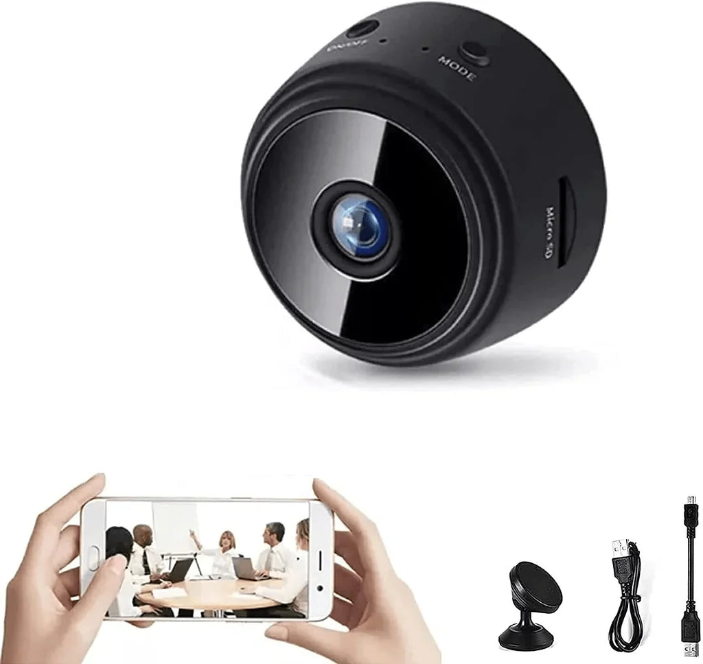 Security Camera | 1080P Full HD Night Vision & App Control | 150° Wide Angle