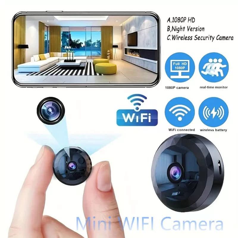Security Camera | 1080P HD Night Vision & Magnetic Mount